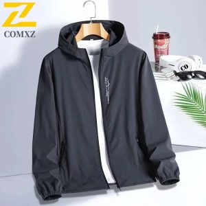New Summer Sun Protection Clothing β Men's UV Ice Silk Hooded Jacket