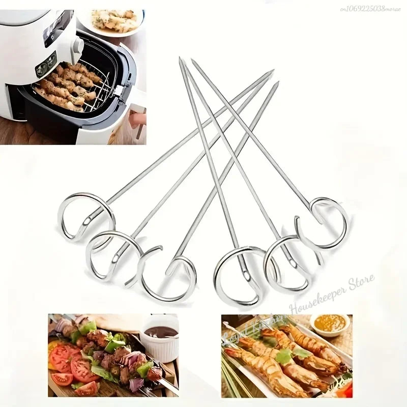 Premium 304 Stainless Steel BBQ Skewers – Perfect for Air Fryers & Ovens - Image 2