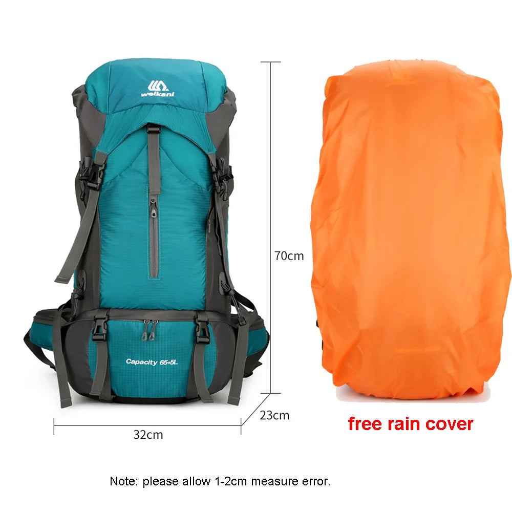 70L Nylon Camping Backpack – Durable Travel Bag for Outdoor Adventures - Image 6