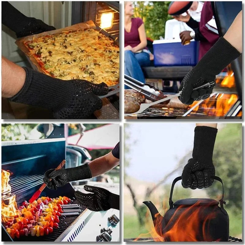 1472°F Heat Resistant Oven Mitts – Silicone BBQ & Grilling Gloves - Image 5