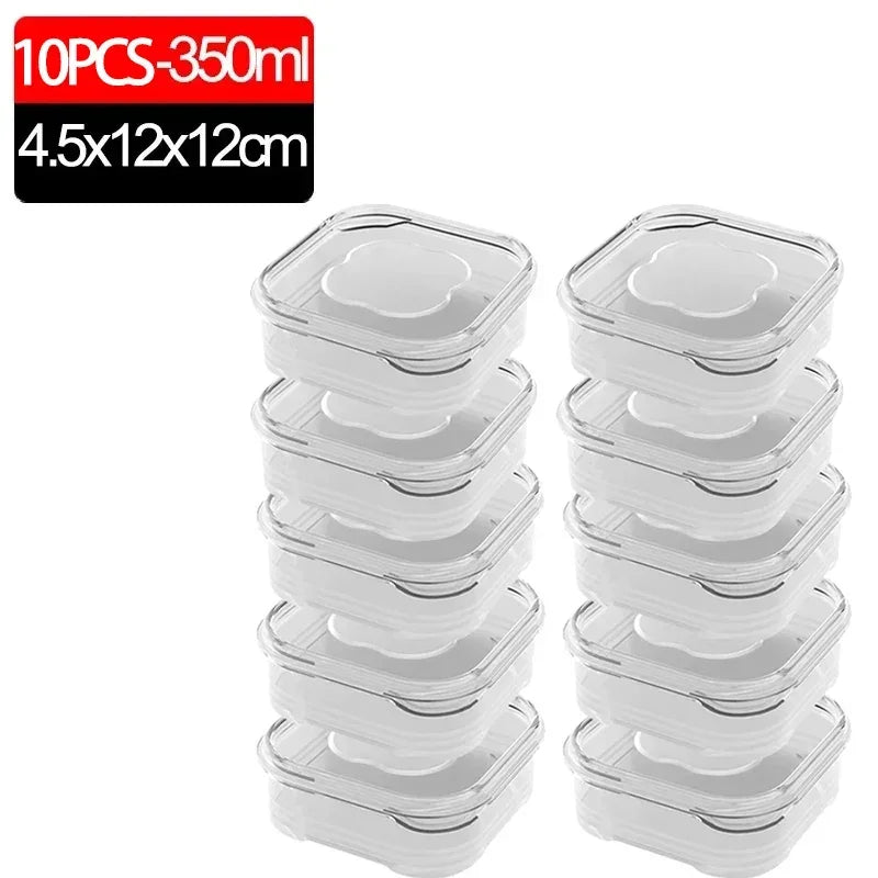 1/10PC Small Food Preservation Boxes – Transparent Kitchen Storage Solution - Image 8