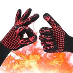 BBQ Grill Gloves – High Temperature Resistance Oven Mitts for Safe Grilling
