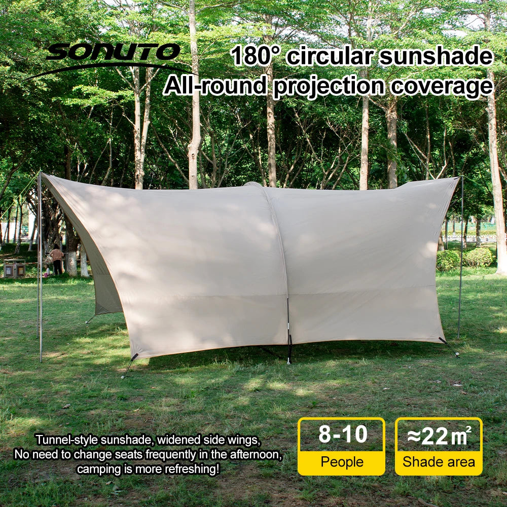 8-10 Person Camping Sun Shade Canopy – Ultimate Outdoor Shelter - Image 3