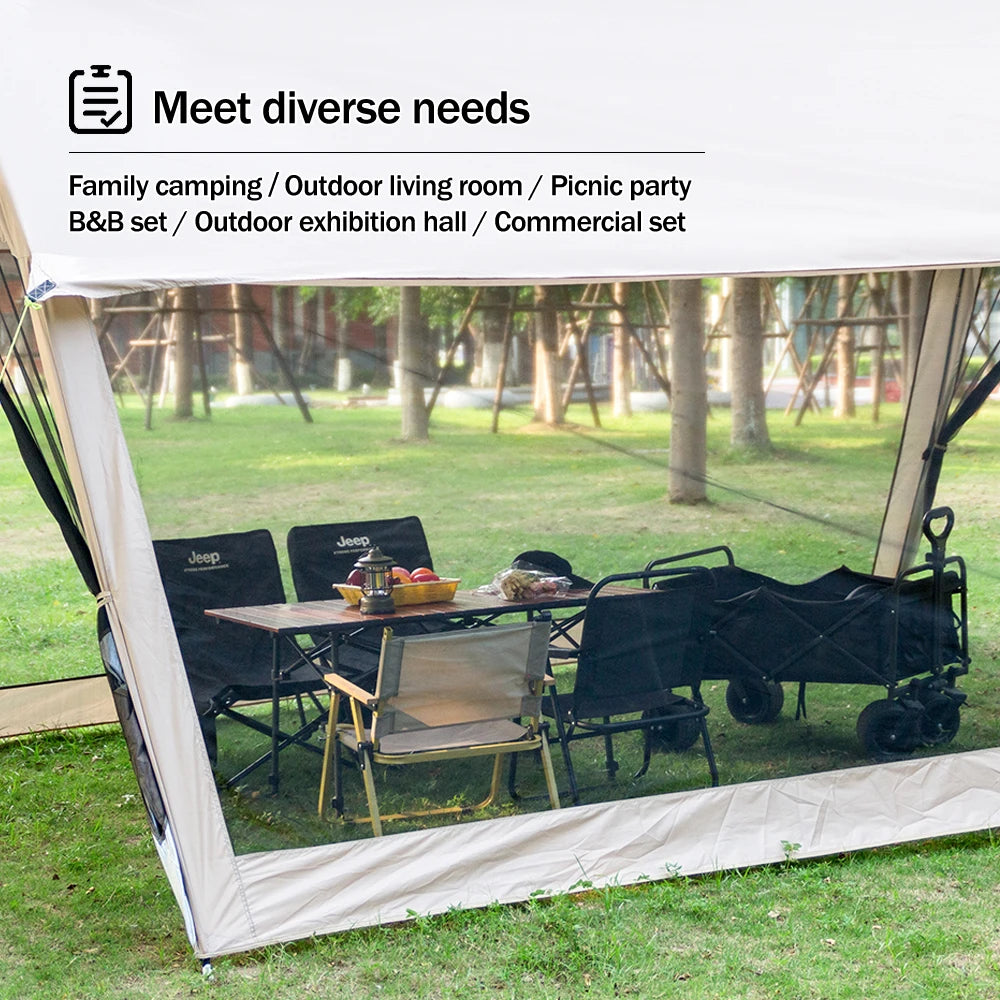 210D Outdoor Family Tent – Spacious, Portable, and Protective Shelter - Image 5