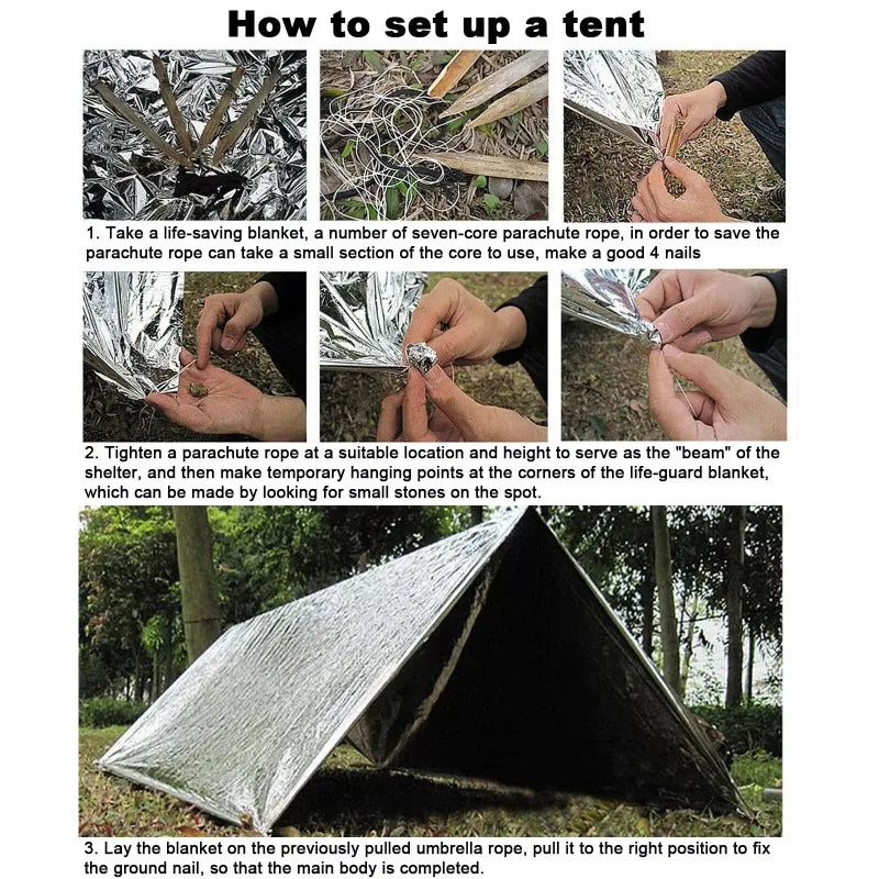 Outdoor Survival Emergency Blanket – Essential Gear for Adventure and Safety - Image 6