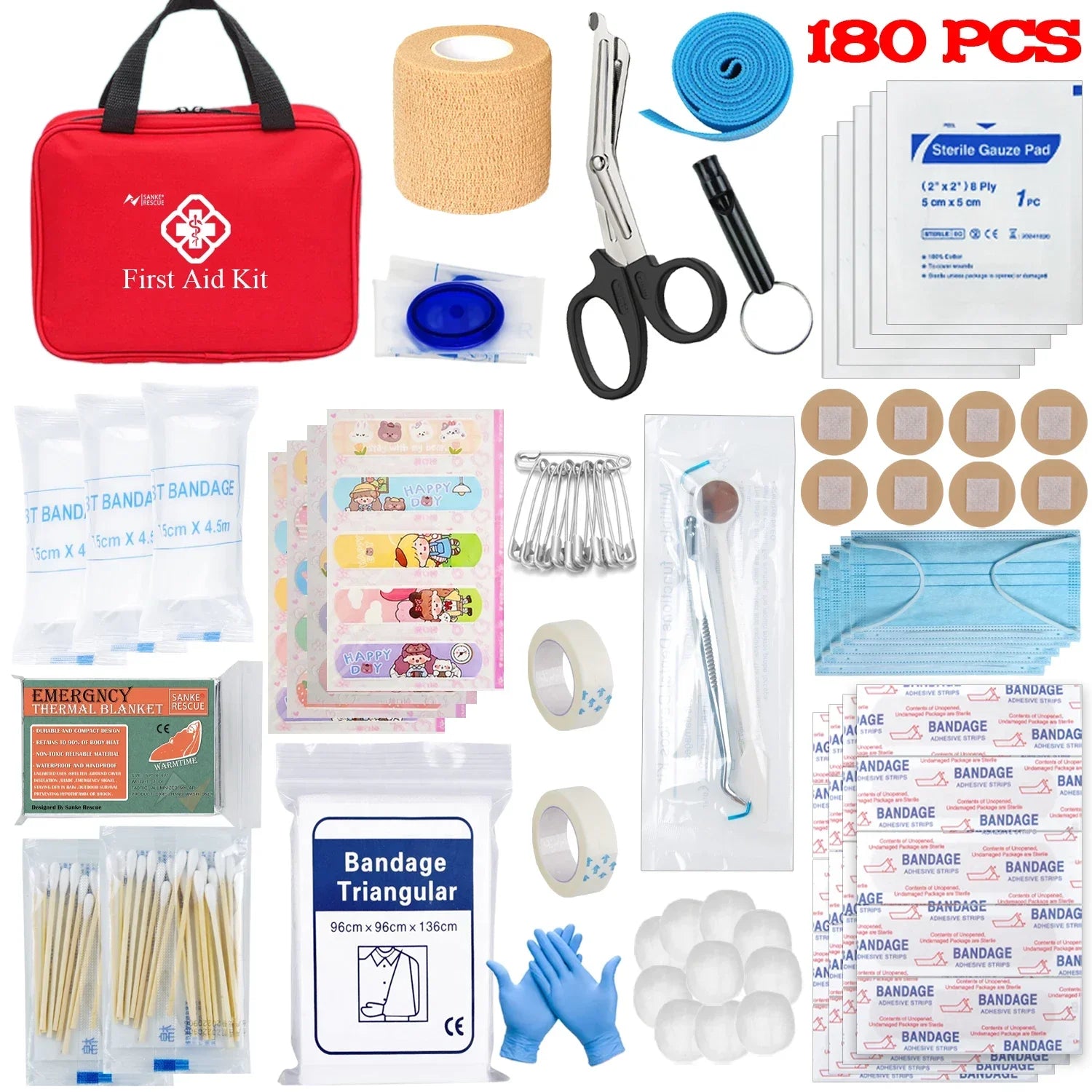 First Aid Kit 26-330 Piece All-Purpose Tactical Emergency Kit - Image 4
