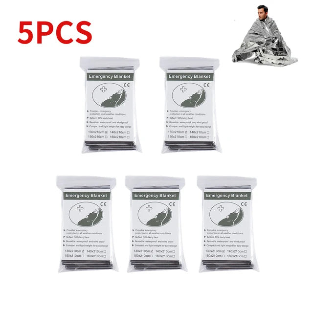 5-30Pc Outdoor Emergency Survival Blanket – Thermal & Waterproof - Image 16