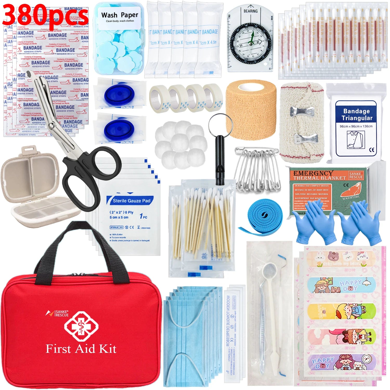 First Aid Kit 26-401 Piece Tactical Emergency Kit for Survival - Image 2
