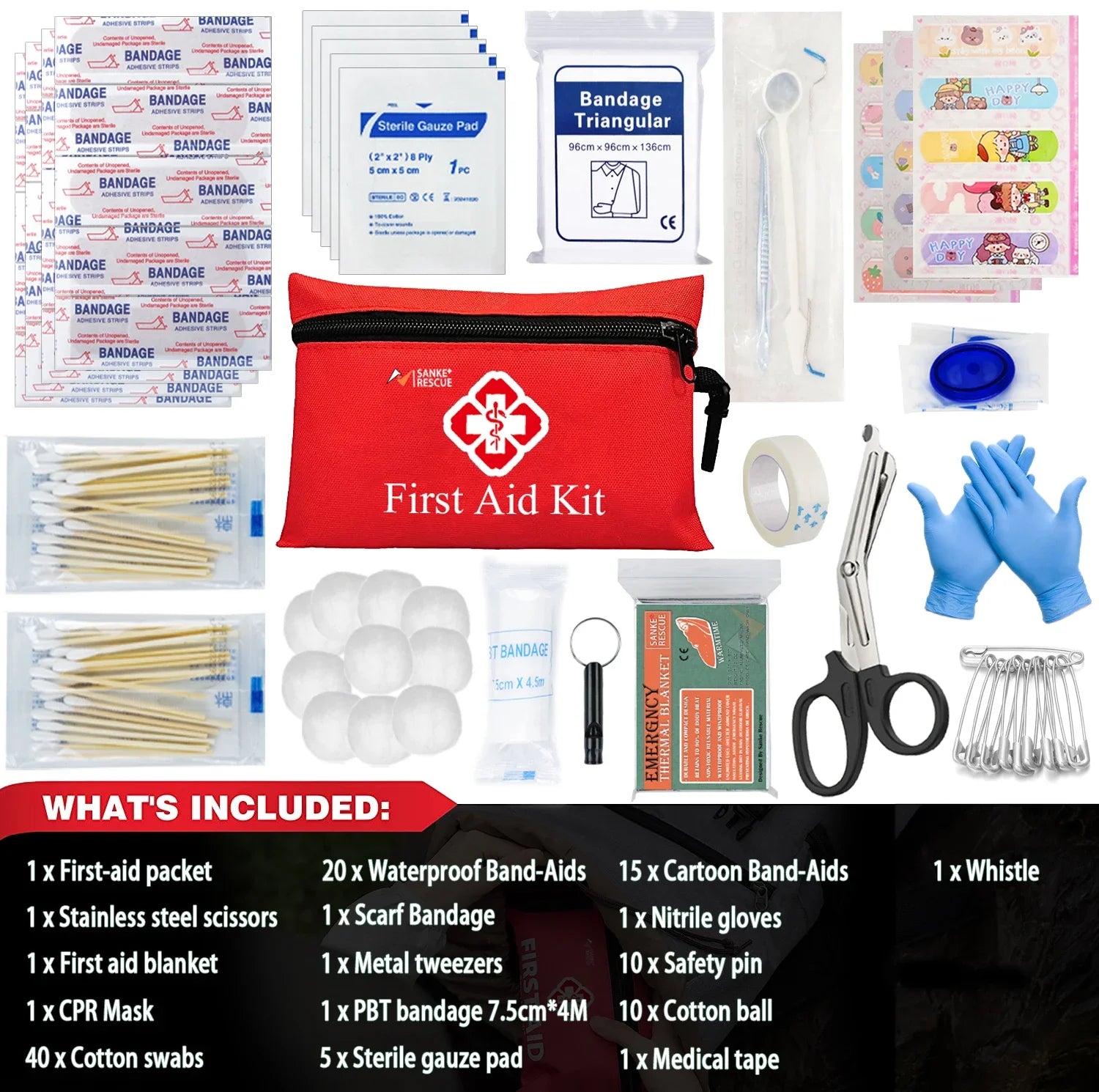 First Aid Kit 26-401 Piece Tactical Emergency Kit for Survival - Image 9