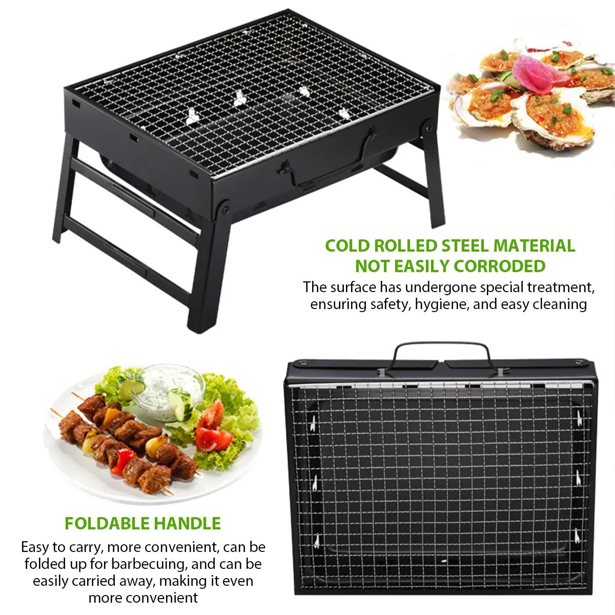 Portable BBQ Charcoal Grill – Compact and Convenient for Outdoor Cooking - Image 4