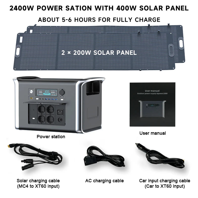 Portable Power Station – 1000W/2000W Solar Generator for Camping - Image 10