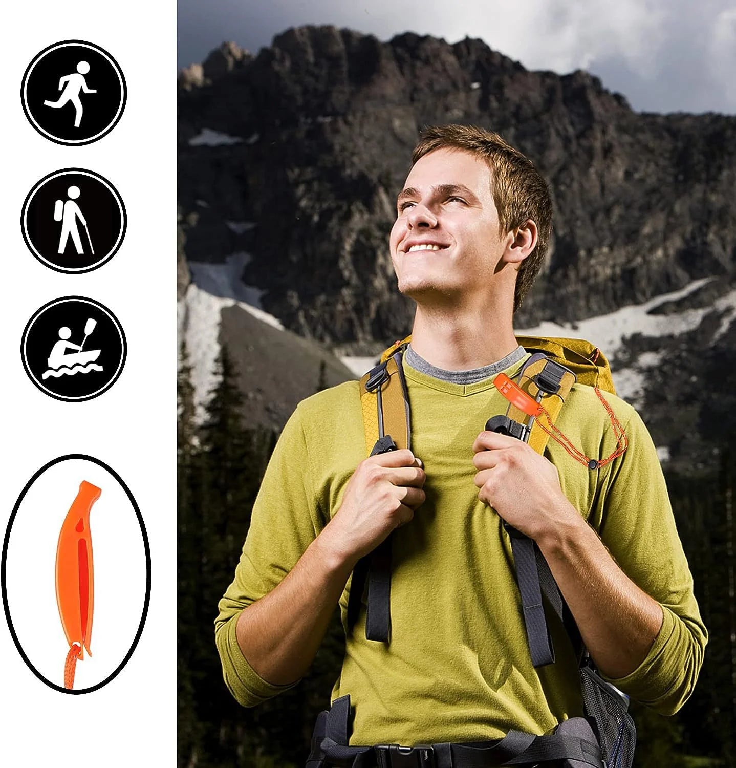1PC Emergency Whistles with Lanyard – Safety Gear for Outdoor Adventures - Image 6
