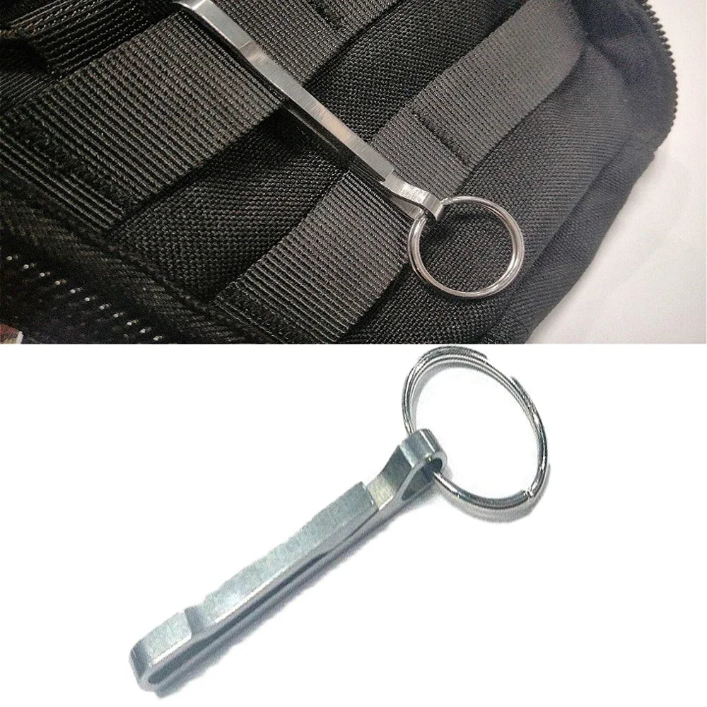1PC EDC Outdoor Multifunction Tool – Stainless Steel Keychain and More - Image 3