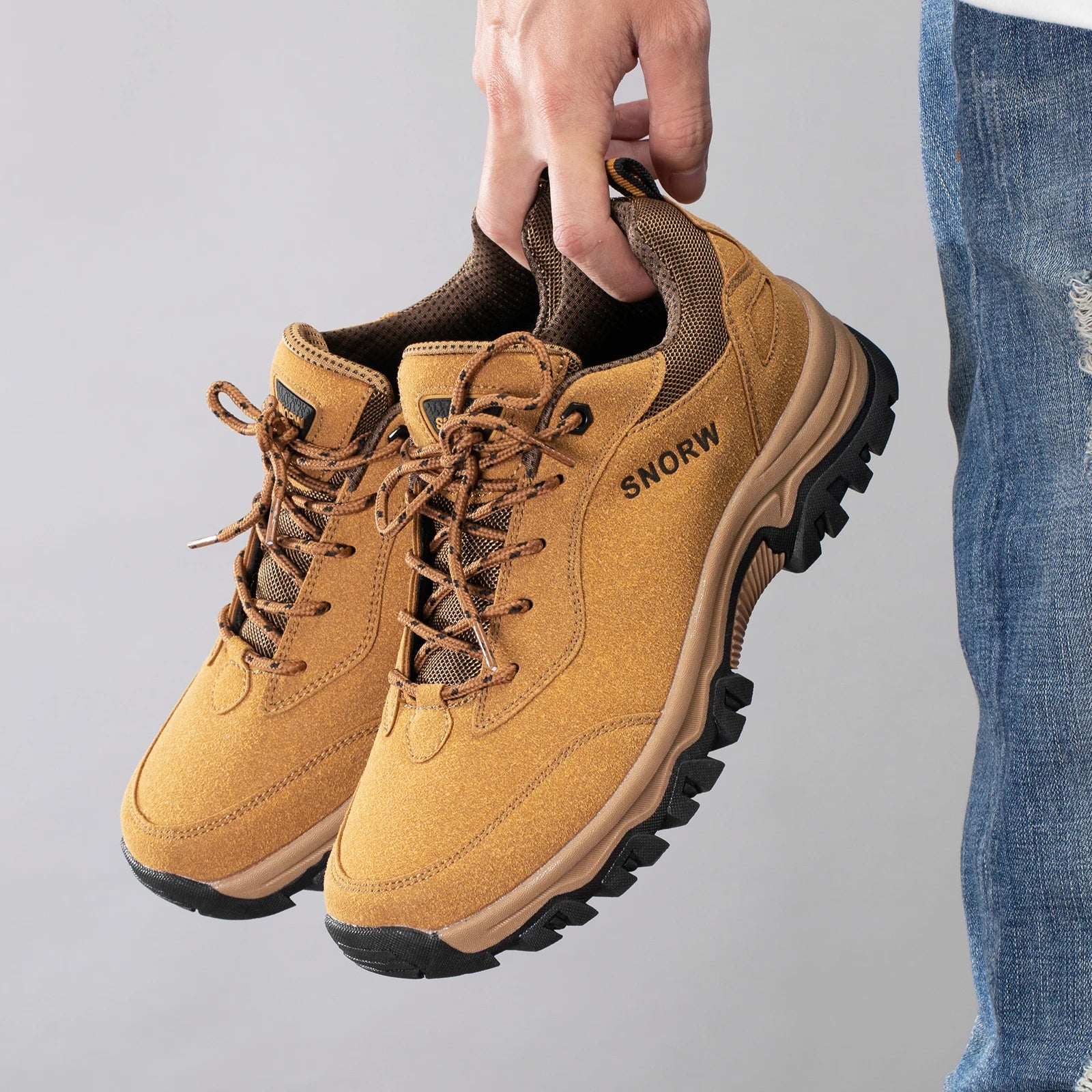 Durable Hiking Shoes for Men – Non-Slip Mountain Climbing Boots - Image 4