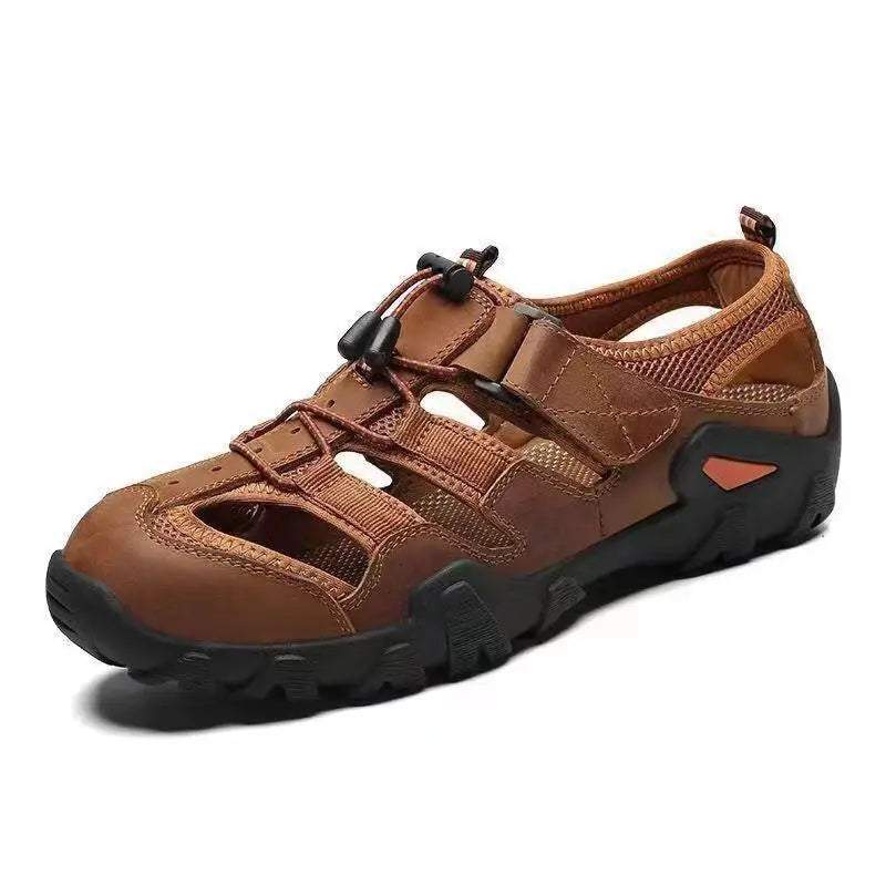 New Summer Men's Sandals – Genuine Leather, Antiskid, Breathable Outdoor Footwear - Image 7
