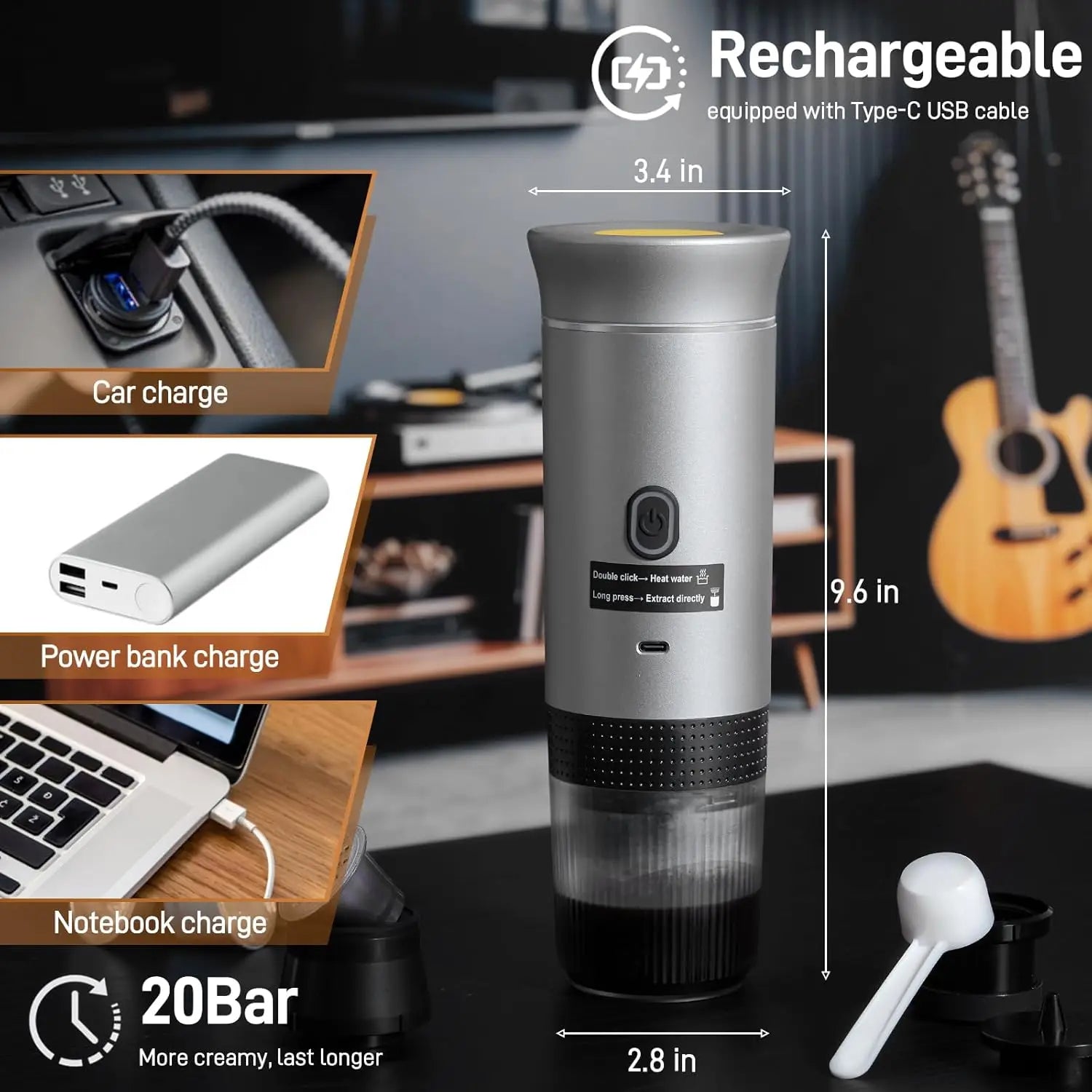 Portable Electric Coffee Machine – Perfect Brew on the Go - Image 2