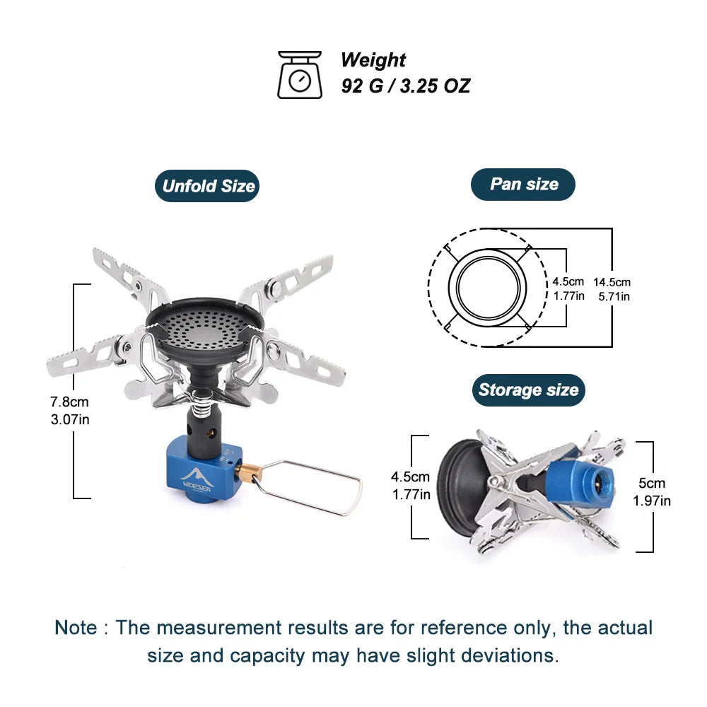 Outdoor Camping Gas Burner – Portable 3300W Stove for Adventurers - Image 3