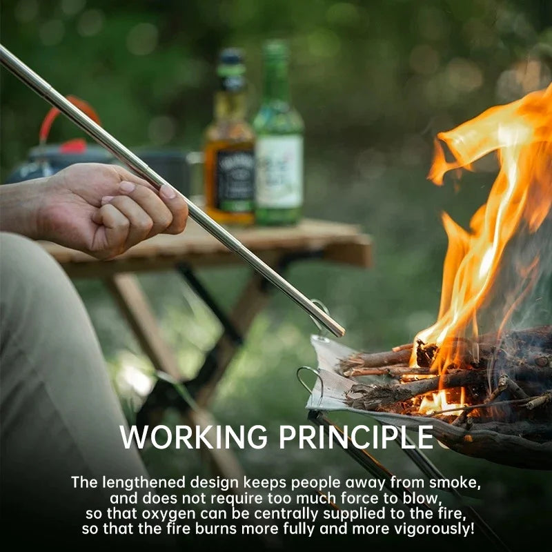 Outdoor Cooking Blow Fire Tube – Essential Survival and Camping Tool - Image 3