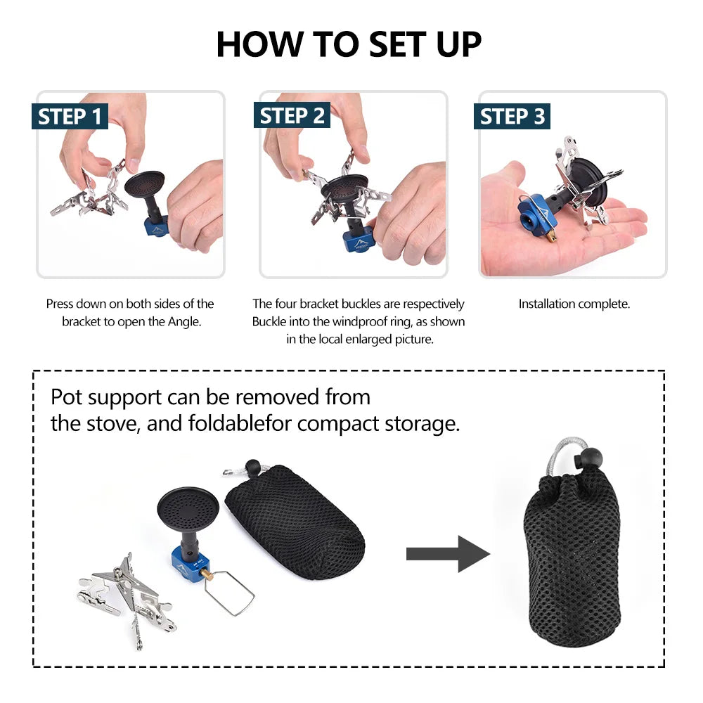 Outdoor Camping Gas Burner – Portable 3300W Stove for Adventurers - Image 6