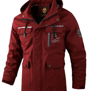 Fashion Men's Casual Windbreaker Jackets – Hooded & Waterproof Winter Coat