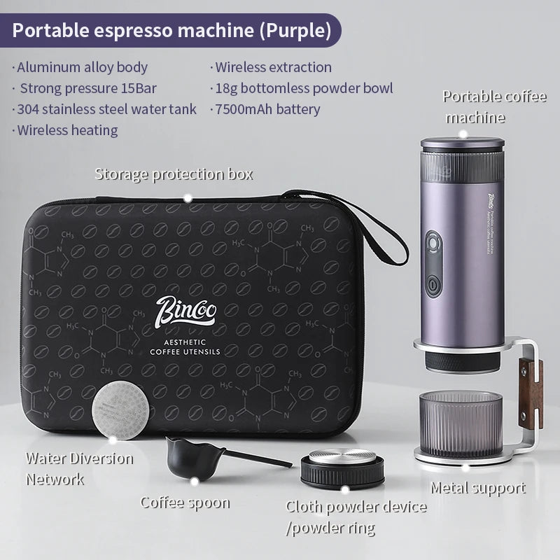 Bincoo Camping Portable Coffee Machine – Electric Wireless Heating for Coffee Lovers - Image 7