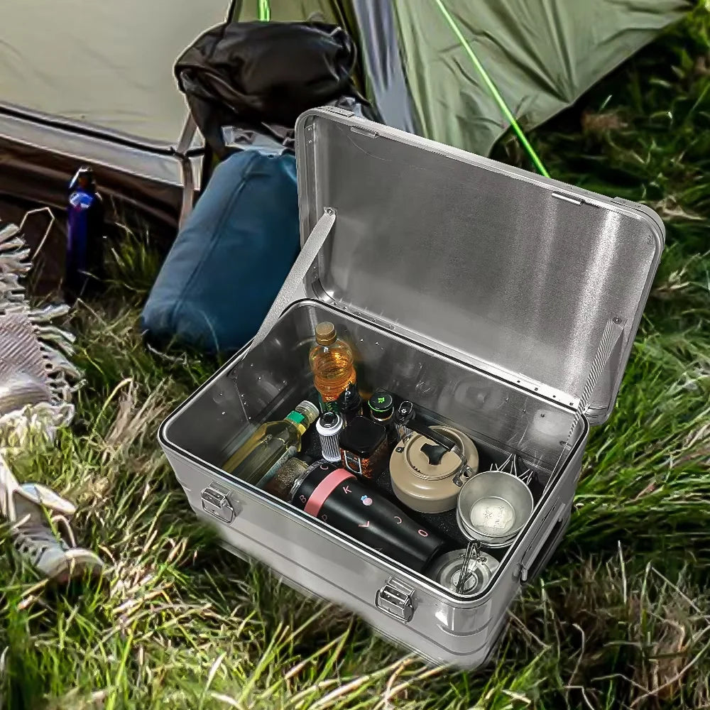 30-80L Aluminum Alloy Large Capacity Storage Box for Outdoor Adventures - Image 3