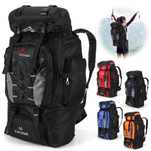 80L Waterproof Hiking Backpack – Perfect for Camping & Trekking Adventures