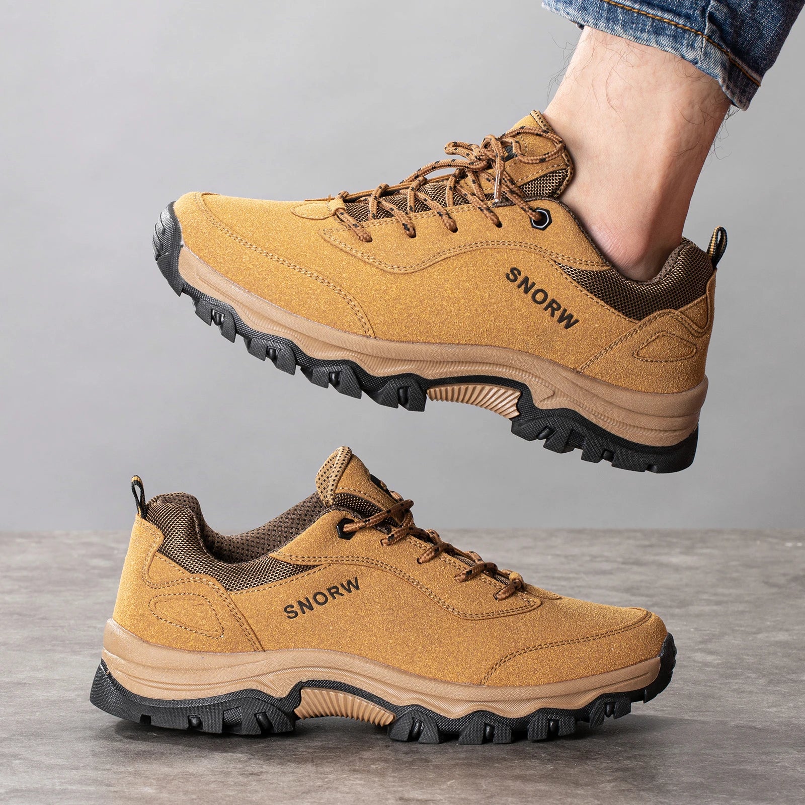 Durable Hiking Shoes for Men – Non-Slip Mountain Climbing Boots - Image 2