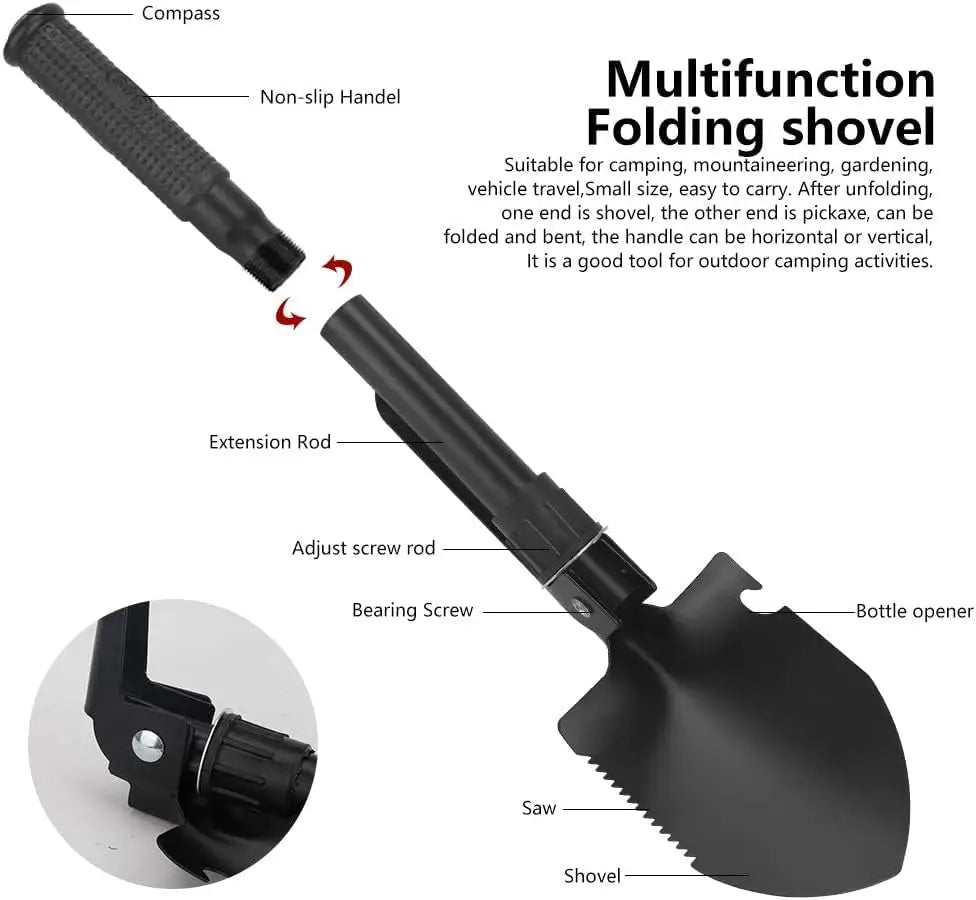 Engineer Shovel – Versatile Outdoor & Survival Tool for Adventurers - Image 2
