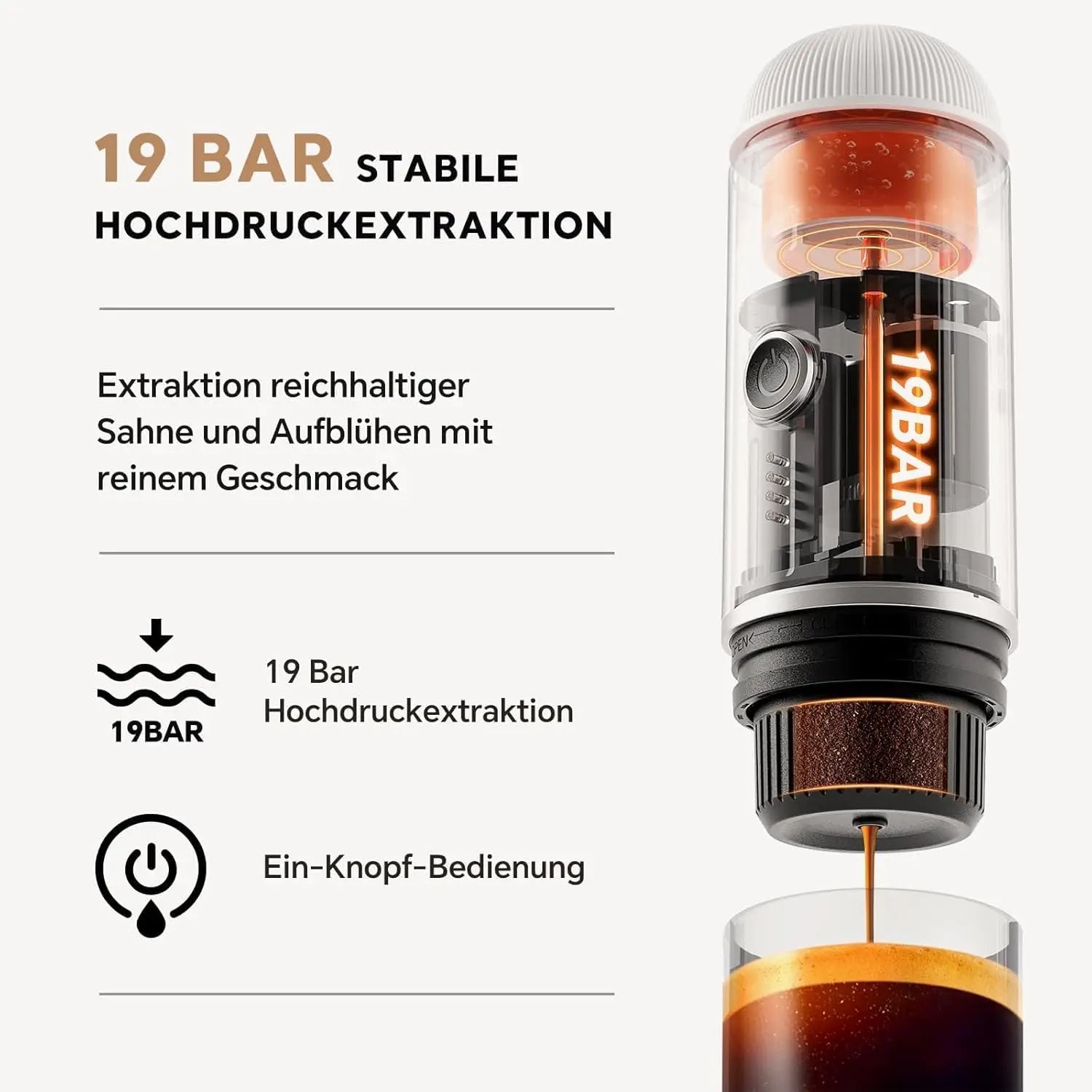 IKAPE Espresso Portable Coffee Machine – 2-in-1 Capsule Espresso Maker - Image 4