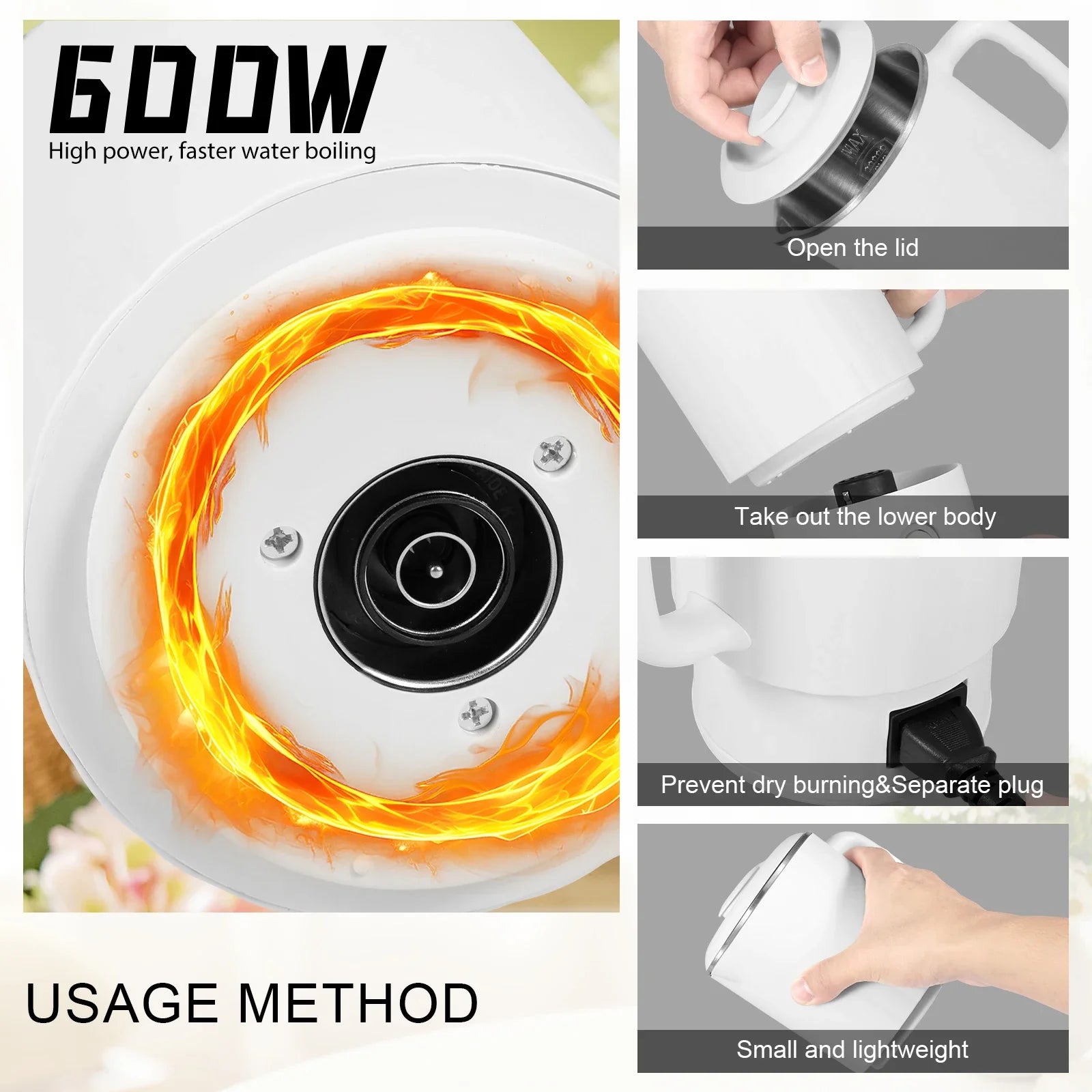 Foldable Electric Kettle – Compact and Convenient for Travel - Image 3