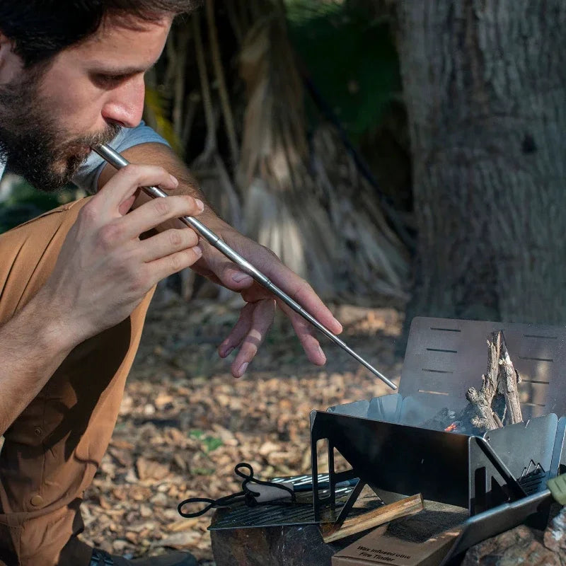 Outdoor Cooking Blow Fire Tube – Essential Survival and Camping Tool