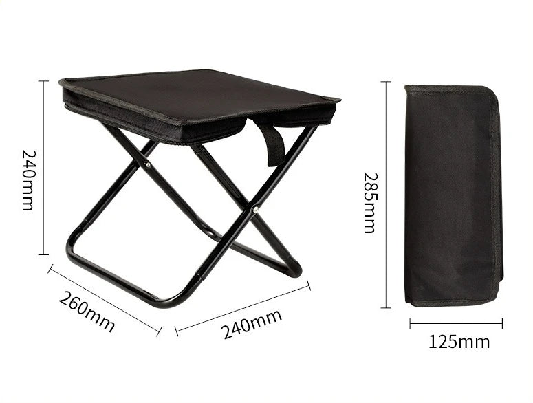 Foldable Backpack Stool – Portable Camping Chair for Outdoor Adventures - Image 8