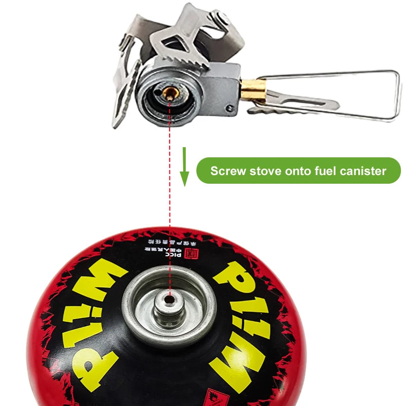 BRS Outdoor Gas Stove – Ultralight Titanium Camping Burner for Adventurers - Image 2