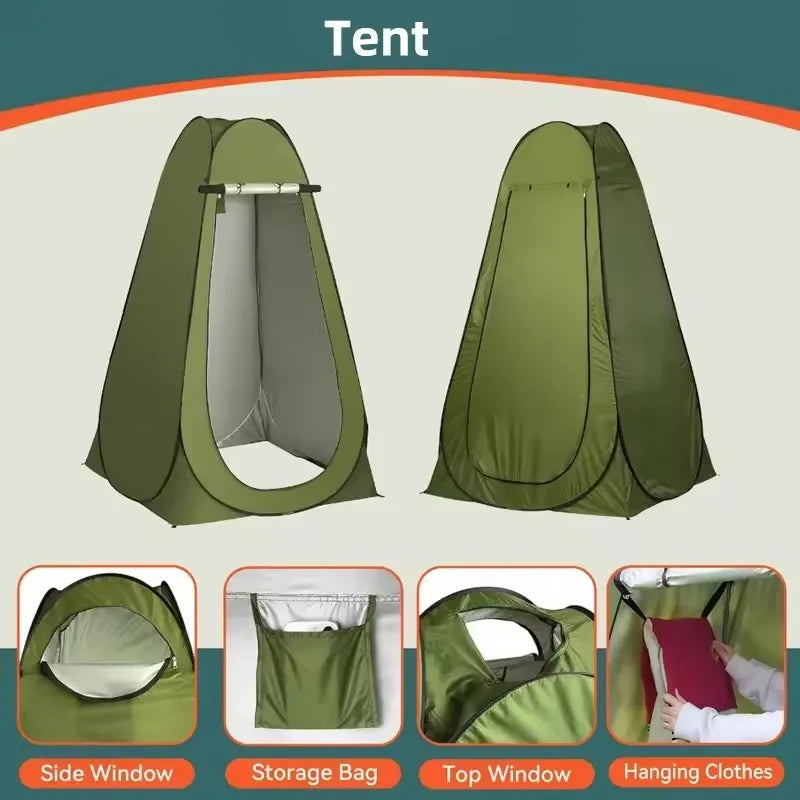 Portable Pop-Up Toilet Tent – Privacy Shelter for Camping & Outdoor Travel - Image 4