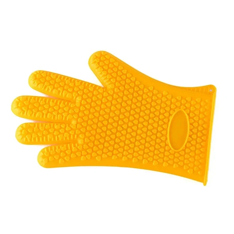 BBQ Silicone Grilling Gloves – Heat Resistant Cooking and Baking Mitts - Image 12