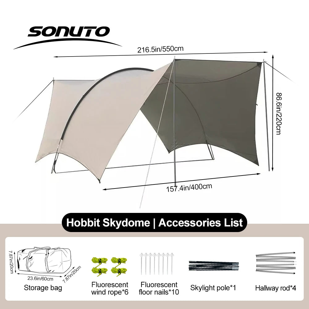 8-10 Person Camping Sun Shade Canopy – Ultimate Outdoor Shelter - Image 7