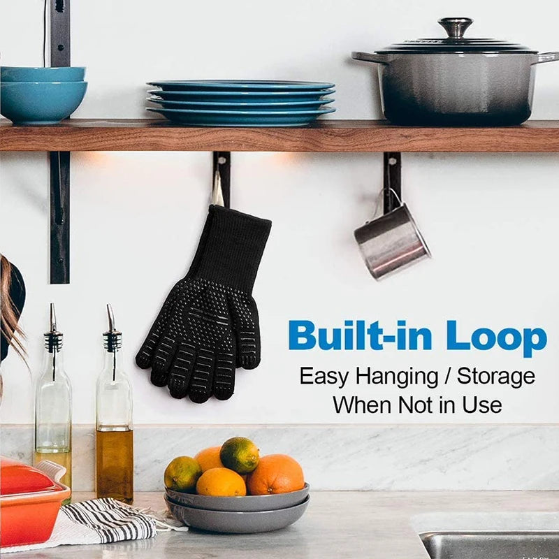 Heat-Resistant Silicone Oven Gloves for Safe Cooking & Grilling - Image 6