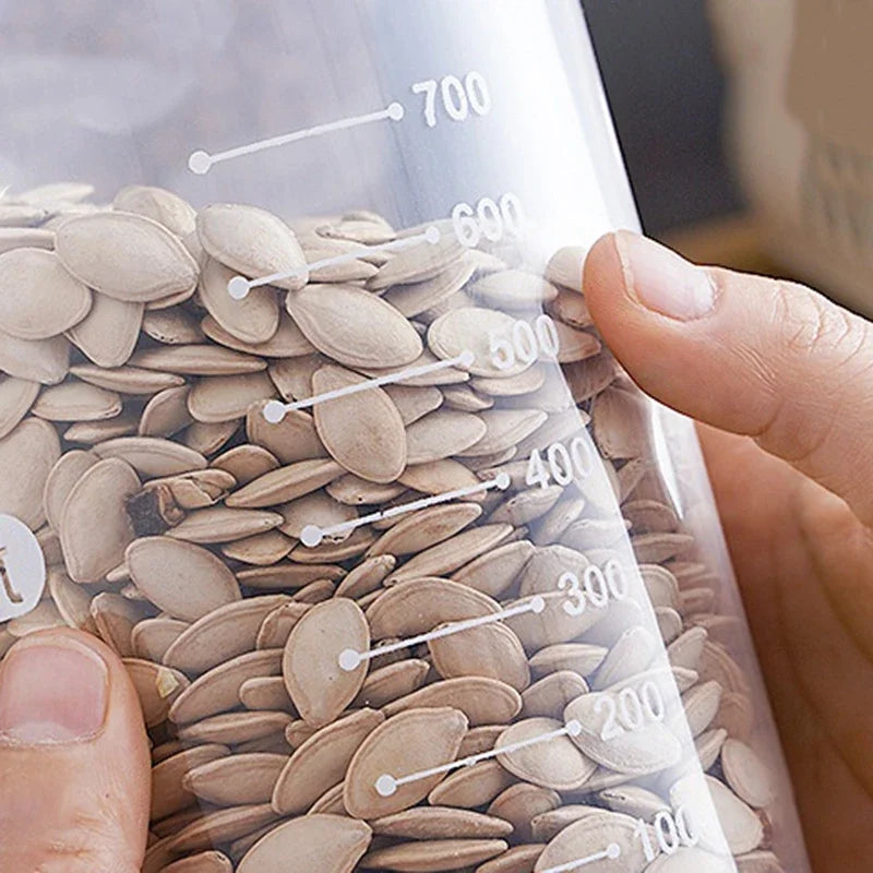 4Pcs Sealed Storage Box Set – Transparent Kitchen Food Organizers - Image 4