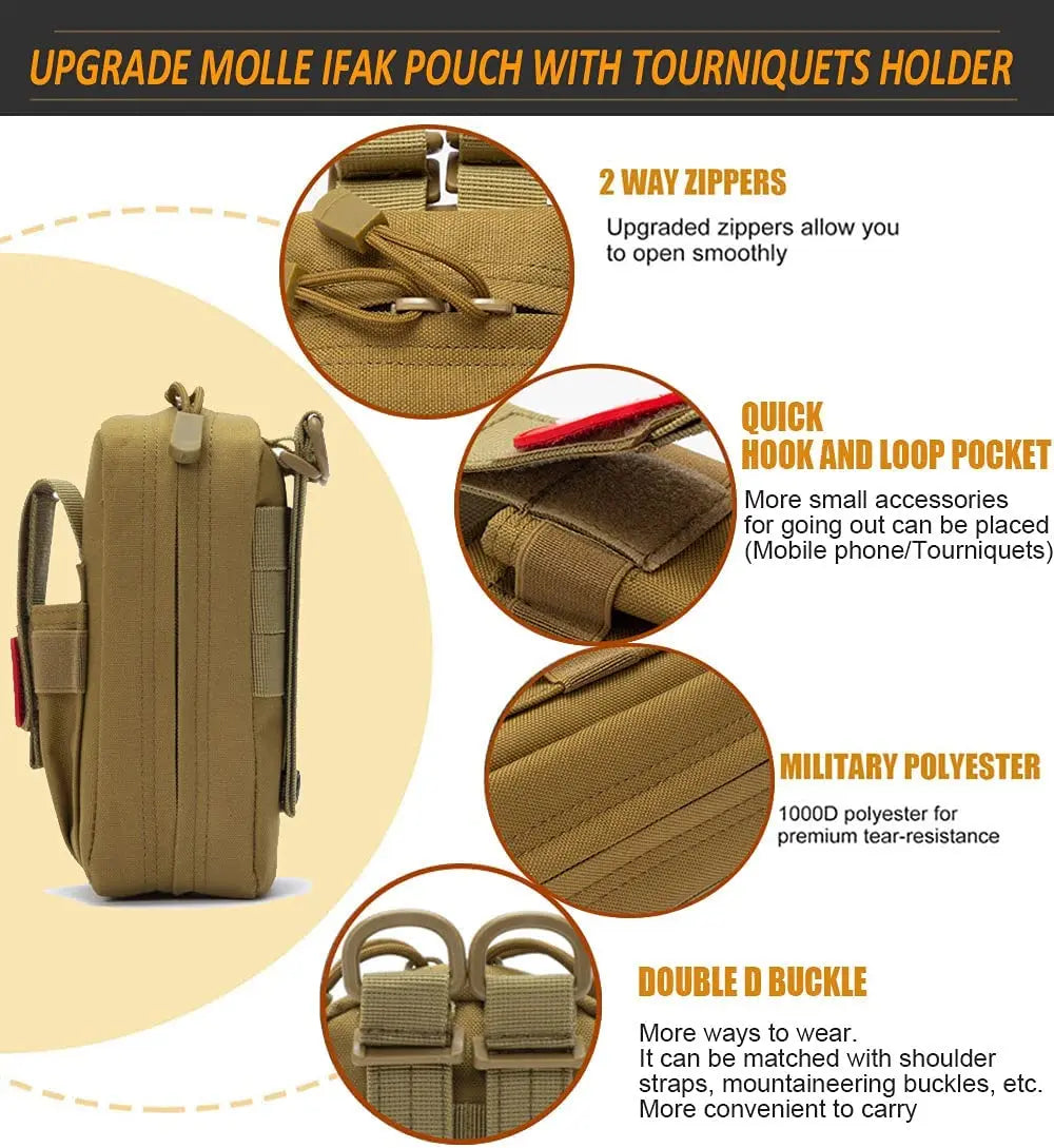 Portable Medium Bag First Aid Pouch – Essential Survival Kit for Emergencies - Image 3