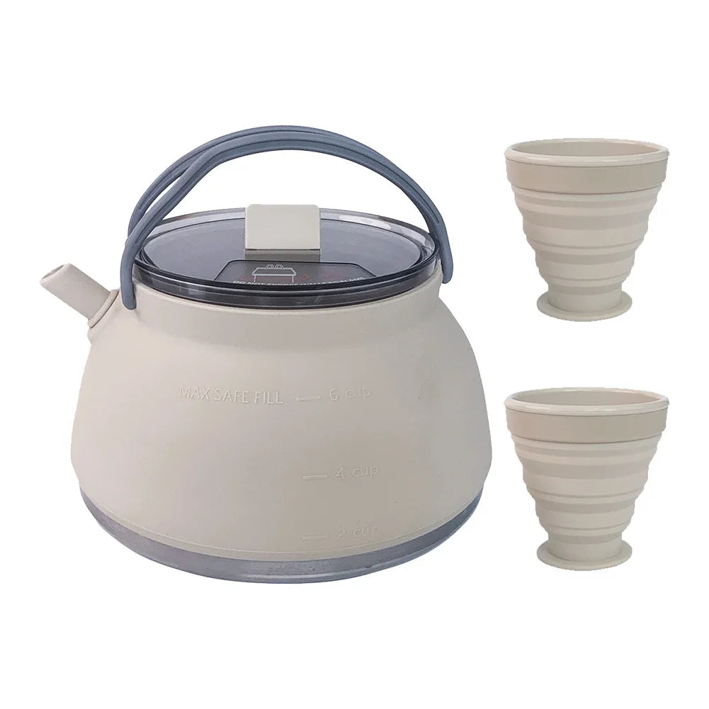 Portable Foldable Silicone Kettle for Outdoor Adventures - Image 9