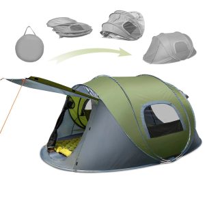Outdoor Adventure Made Easy: 3-4 Person Automatic Pop Up Tent