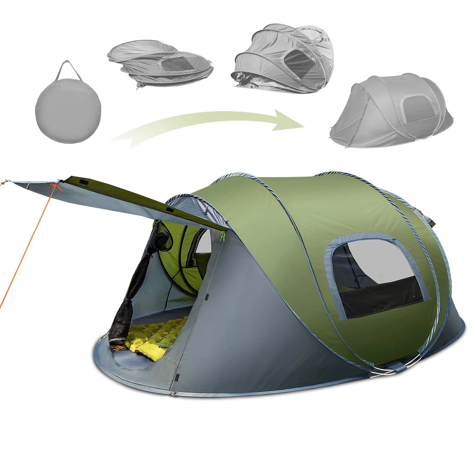Outdoor Adventure Made Easy: 3-4 Person Automatic Pop Up Tent