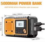 5000mAh/18500mWh Emergency Hand Crank Radio – Stay Prepared Anytime