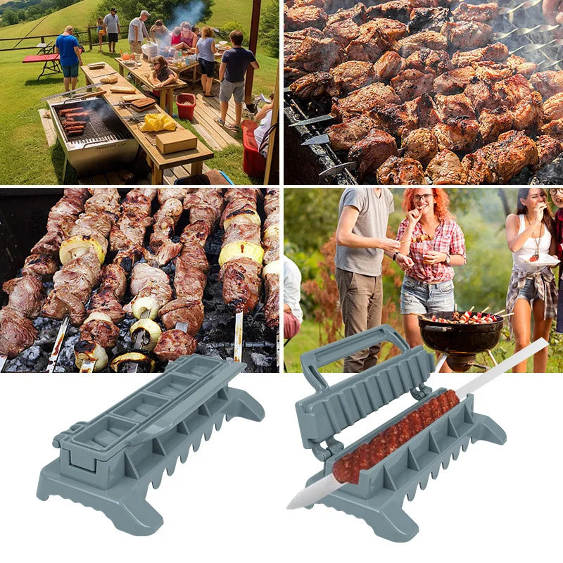 Kabab Koobideh Skewers – Premium Stainless Steel BBQ Tools - Image 3
