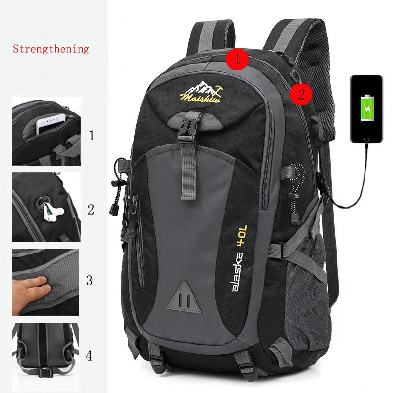 Anti-theft Waterproof Mountaineering Backpack for Outdoor Adventures - Image 9