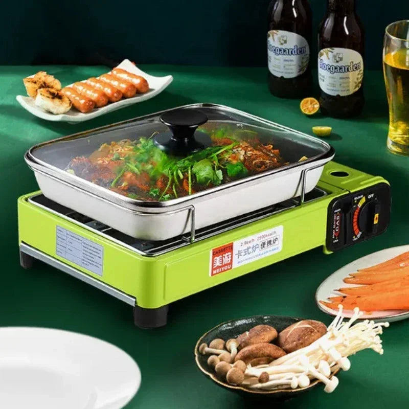 Portable Barbecue Stove – Smokeless Grill & Dual-Purpose Gas Oven - Image 4