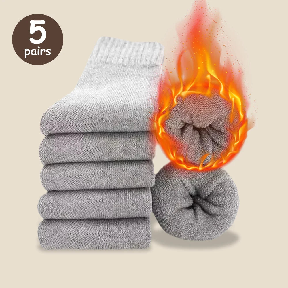 Cozy Comfort: Thick Woolen Socks for Men – Perfect for Autumn & Winter - Image 8