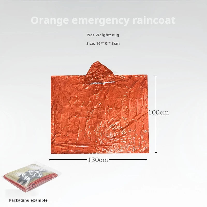 Emergency Rain Poncho Thermal Blanket – Essential Survival Gear - Image 8