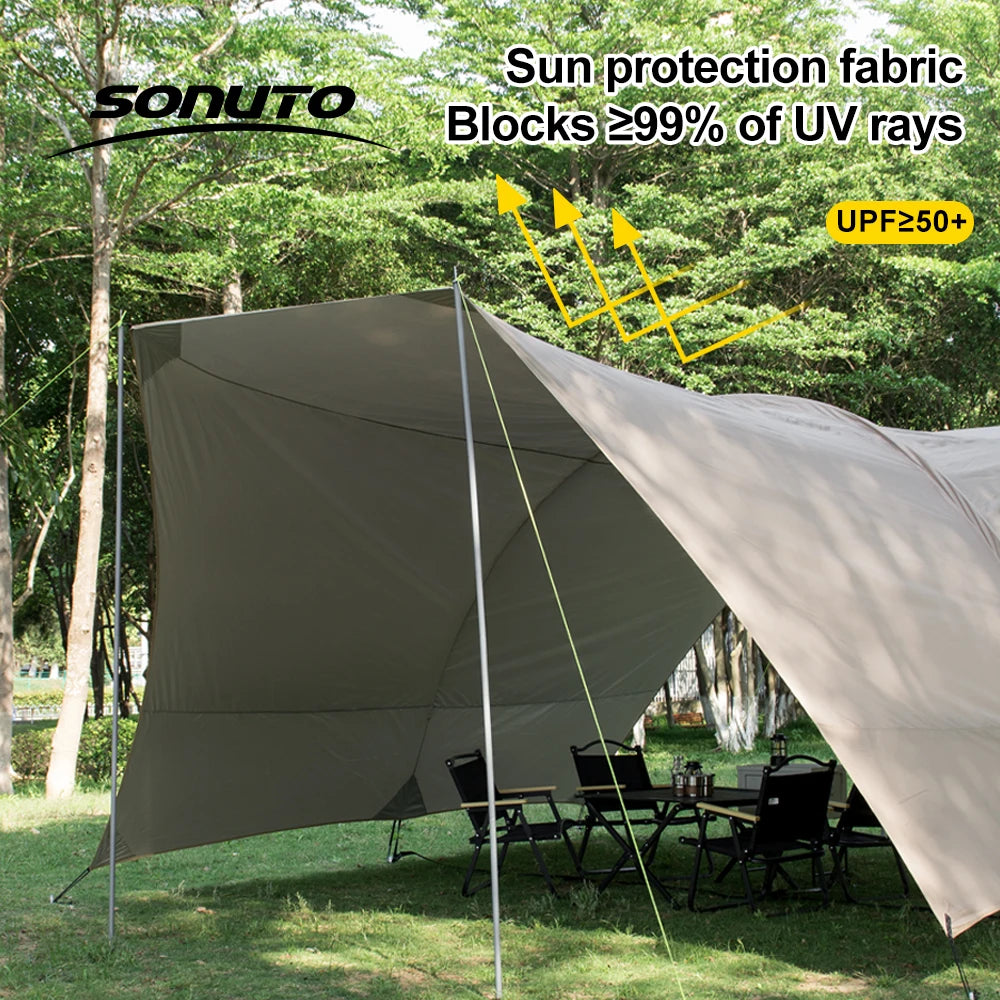 8-10 Person Camping Sun Shade Canopy – Ultimate Outdoor Shelter - Image 4